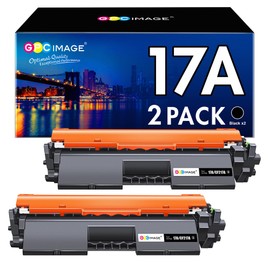 GPC IMAGE CF217A 17A Toner Compatible for HP 17A Toner for HP Laserjet Pro MFP M130nw Toner for Laserjet Pro MFP M130fw Toner M102w M102a M130 M130a M130fn (Black, 2-Pack)