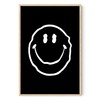 HAUS AND HUES Trippy Posters Black Smiley Face Poster Posters