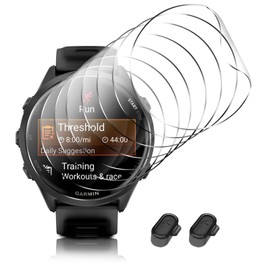 8 Packs Compatible for Garmin Forerunner 570 42mm Screen Protector,Advanced Soft TPU (Non-tempered Glass) High Definition Scratch Resistance without Bubbles