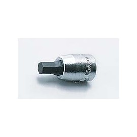 Koken 1/4 (6.35 mm) SQ. Hex Bit Socket, Total Length: 1.0 inches (25 mm), 3/16 2010A.25-3/16
