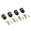 4PCS 4mm Widen Brass Wheel Hex Extended Adapter for Axial