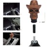 Skull Head Gear Shift Knob with 3 Adapters Cool Looking