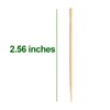 LOCIUN 3000 Count Carbonized Bamboo Single-Point Toothpicks - Sturdy and