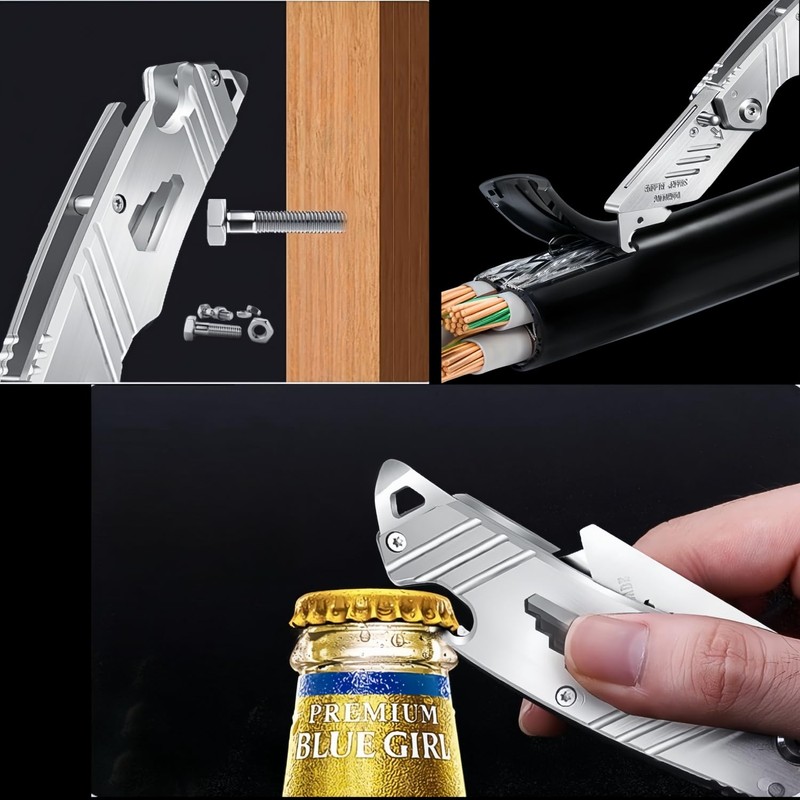 Multitool Utility Pocket Tool Folding Heavy Duty Carpet Cutter with