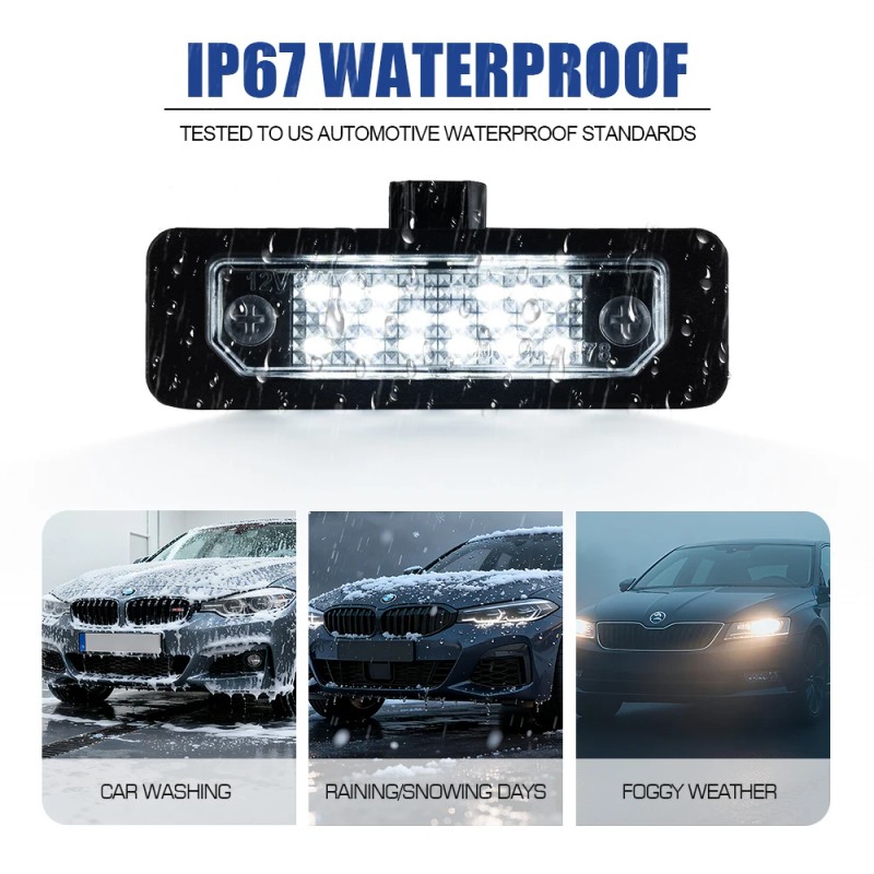 Plug-and-Play LED Car License Plate Lamp for Ford Flex/Taurus/Mustang/Focus Led