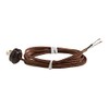 B&P Lamp® Brown Rayon Cord with Ribbed Plug Set ~10