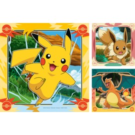 Ravensburger Children's Puzzle - 12004062 Pokémon - Puzzle for Children from 5 Years with 3 x 49 Pieces