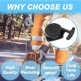 ZAMDOE Pull Recoil Starter for Echo PB-250 PB-250LN PB-252 Gas Handheld Blowers Trimmer PE-2400 GT-1100B GT-2000SB GT-2000R GT-200R, with Recoil Starter Rope
