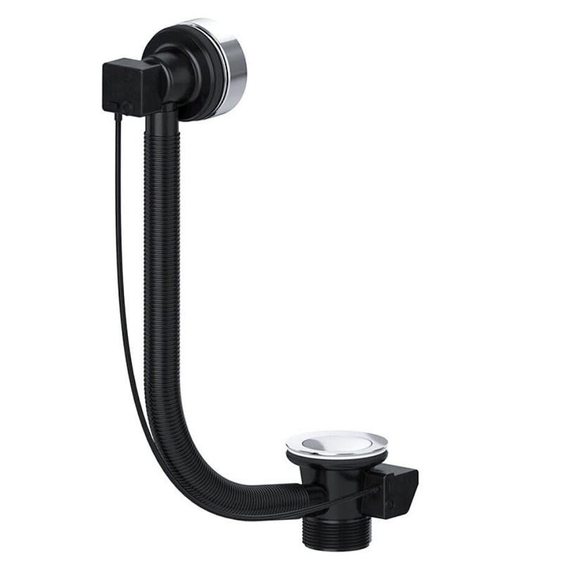 SPARES2GO Bath Waste Combination Twist Plug 40mm 1.5" Overflow Pop