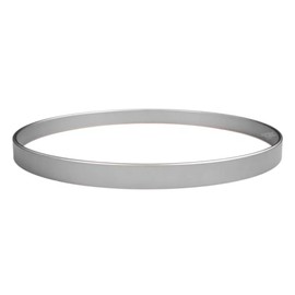 DW 22" Maple Bass Drum Hoop - Satin Metallic Silver