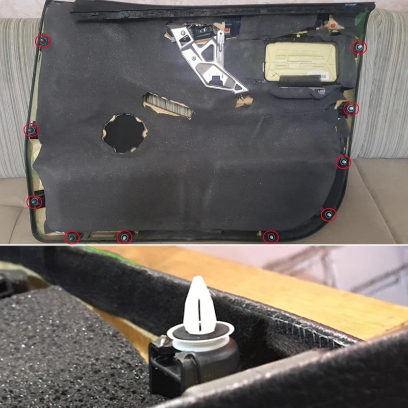 BIUTEFOR Rivets Car Interior Clips 40pcs Door Trim Bumper Clips