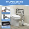 TABEKE Toilet Safety Rails for Seniors, Adjustable Height & Width