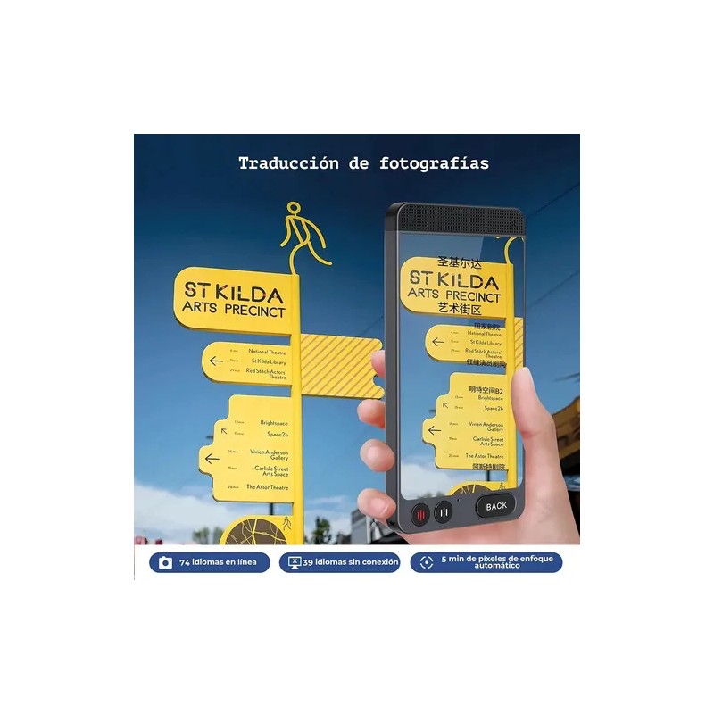 Dispositivo Traductor Instantáneo 142 Idiomas De 4.0pulgadas