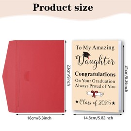 Graduation Card Gifts for Daughter Girls, Senior 2025 Gifts College Gifts for Son Daughter Women Men Class of 2025 Sign Middle High School 2025 Graduation Stuff for Students Girls Boys