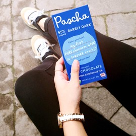 Pascha Organic Dark Chocolate Bars 55% Cacao, UTZ, Gluten Free & Non GMO, 2.8 oz, Pack of 10