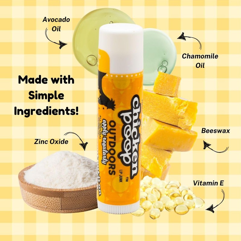 Chicken Poop Lip Balm Simone Chickenbone Outdoors Moisturizer with SPF