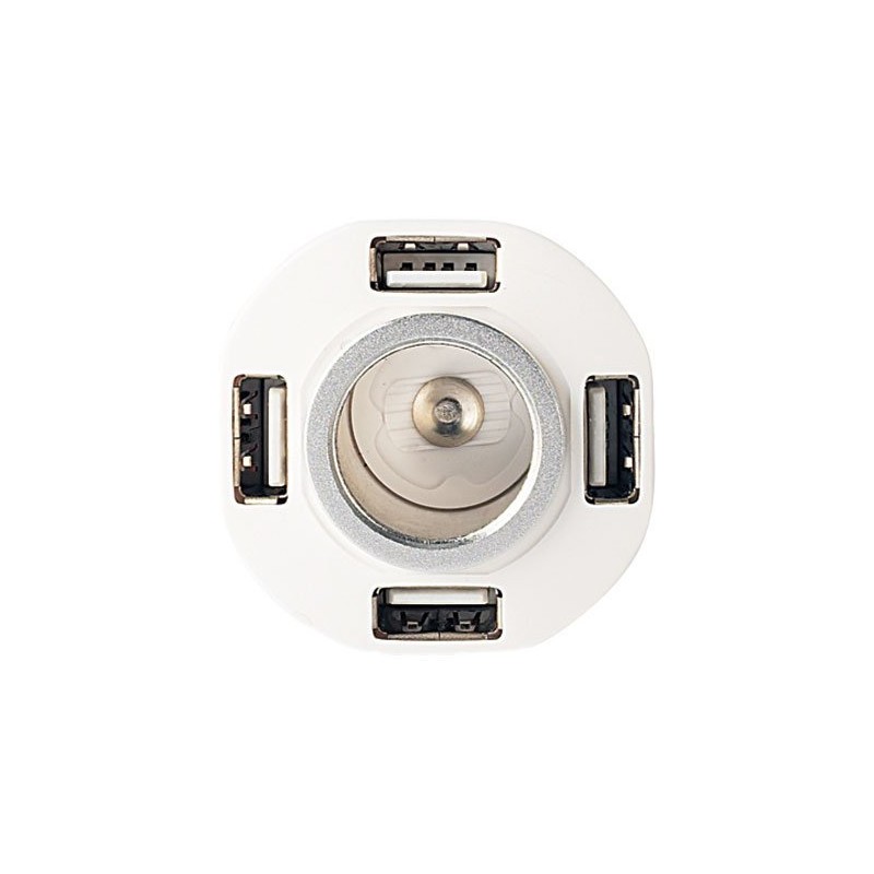 reVolt 5-Way In-Car Distributor and Charging Station with 4x USB