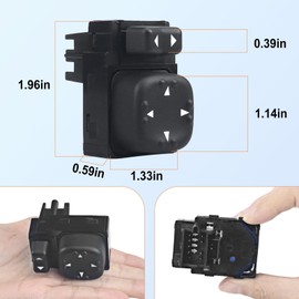 Power Mirror Switch for 1999 2000 2001 2002 Silverado 2000-2002 GMC Sierra 2000 2001 2002 Ta-Hoe Replaces 901124 15045085 19259975