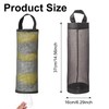 2Pcs Black Plastic Bag Holder,Hanging Garbage Bag Mesh Storage Bag
