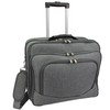 World Traveler Rolling 17-Inch Laptop Briefcase Computer Case, Grey, One