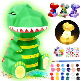 ONLYFUN Craft Set Children's Dinosaur Lamp Painting Set, Girls and Boys, Creative Set for Children, Toy for Painting, Ideal Birthday Gift for Children Aged 3-12 Years