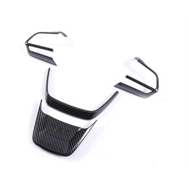 for Toyota Highlander 2025 2024 2023 2022 2021 2020 Steering Wheel Trims, Sporty Carbon Fiber Grain Interior Strip Cover Molding for Highlander, NOT for Grand Highlander