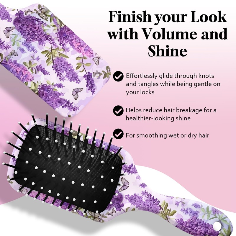 GABraden Paddle Detangler Hair Brush,Soft Bristles for Effortless Tangle Removal,Minimal