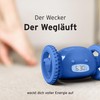 Clocky The Original Runaway Alarm Clock blue