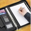Arpan A4 Conference Folder with Handle Ringbinder Folio with Zipper