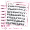 EMEDA DIY Eyelash Extensions Individual Lash Extensions Clusters 70 Pcs