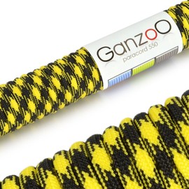 Ganzoo Paracord 550 Rope for Bracelet, Lead, Collar, Nylon/Polyester Rope, 30 Metres, Multicoloured