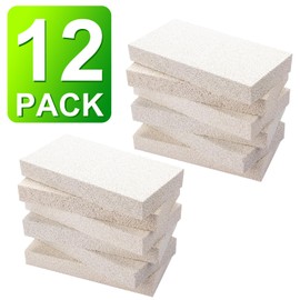 12 Pieces Insulating Fire Brick for Ovens, Kilns, Fireplaces, Forges 9" x 4.5" x 1.25" 2300F Rated Insulating Fire Bricks