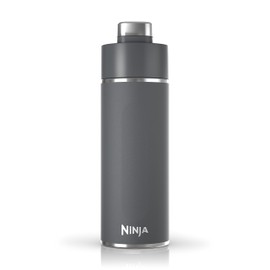 Ninja Thirsti 24oz Travel Bottle for Sparkling Drinks, Fizzier Longer, Leak Proof, 24 Hours Cold, Dishwasher Safe, Insulated Tumbler, Grey, DW2401CGY (Canadian Version)