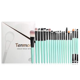 Juego de pinceles de ojos, 20 piezas, tenmón, sombra de ojos, delineador de ojos, kit de mezcla, brochas de maquillaje, base de maquillaje,...        