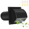 4 Inch Steel Hooded Wall Vent with Screen,Arc-Shaped Wall Vent