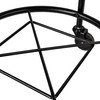 Household Essentials Round Laundry Hamper, Metal Frame with Wheels, Heavy