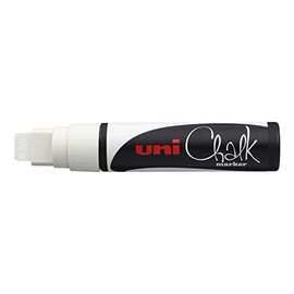 Uni-Ball Pack of 3 Rectangular Tip Chalk Markers Extra Wide Chalk Markers PWE17K 15mm White