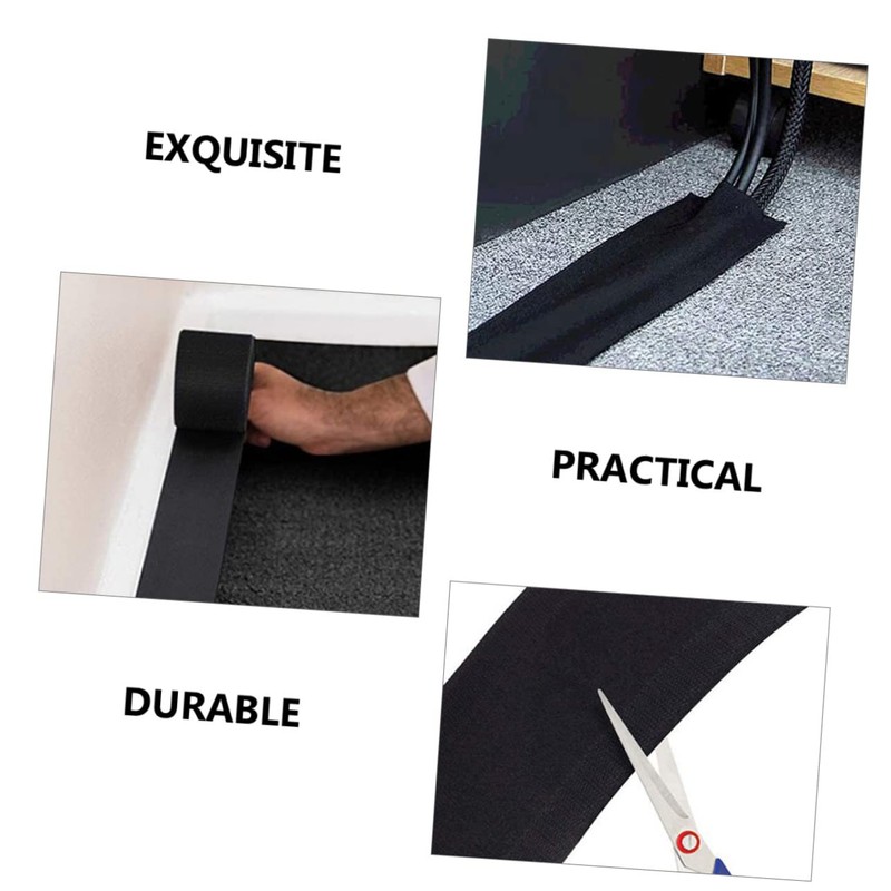 TEHAUX Floor Cord Cover Cable Protector Tape Cable Management for
