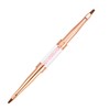 VOCOSTE Double Head Crystal Handle, 6mm 6mm, ABS, Rose Gold