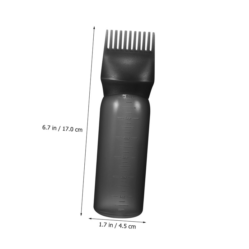 OHPHCALL 2pcs Hair Oiling Bottle Root Comb Applicator Bottle for