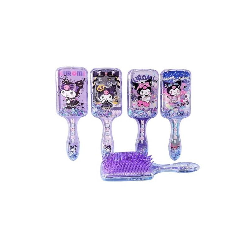 FEIFEI'S BOW Princess mermaid Hair Brush,Paddle Hairbrush for Girls Kids,Easily