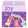 JOY joy Womens Razor Blade Refills, 8 Count, Purple, Lubrastrip