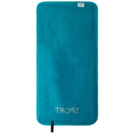Brandsseller Sports Towel Fitness Towel with Embroidered Sport Logo 100% Cotton Terry Quality 40 x 80 cm Turquoise