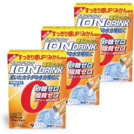 Fine Sports Drink Ion Drink Zinc Plus Orange Flavor Zero Sugar Zero Fat Made in Japan 22 Packets x 3 Sets