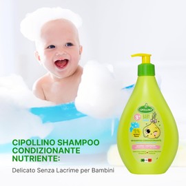 2 in 1 Tear-free Detangling Shampoo Organic Chamomile Vegetable Protein - Softness, Sensitive Skin, Paraben Free SLS - 400ml