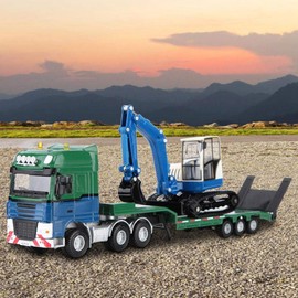 Excavator Toy 1/50 Non-Toxic Diecast Mini Truck Toy Construction Car Vehicle Model Construction Vehicle Toy Educational Tool Kindergarten Nursery Parent-child Play Pretend Play Kids Gift