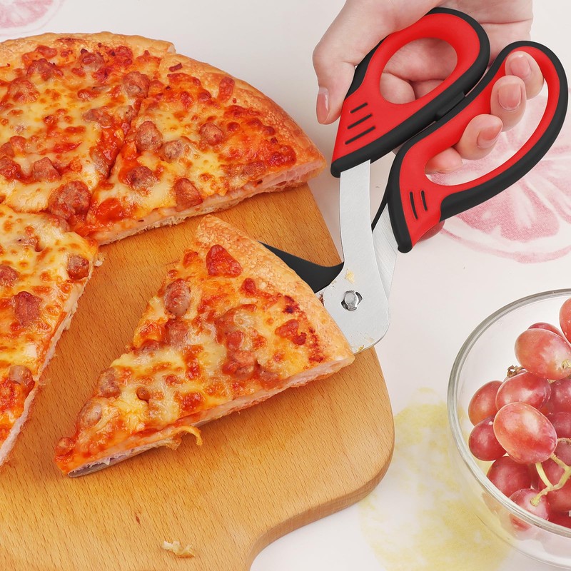 Vutyvve Pizza Scissors with Removable Pizza Spatula, Food Grade Sharp