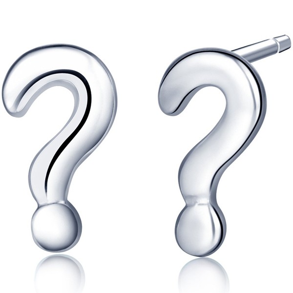 Infinite U Unique Mini Question Mark Symbol ? 925 Sterling