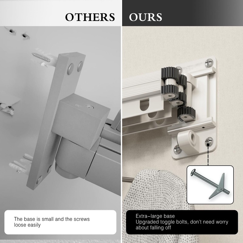 CICUFY Clothes Drying Rack Wall Mounted Foldable Laundry Drying Rack