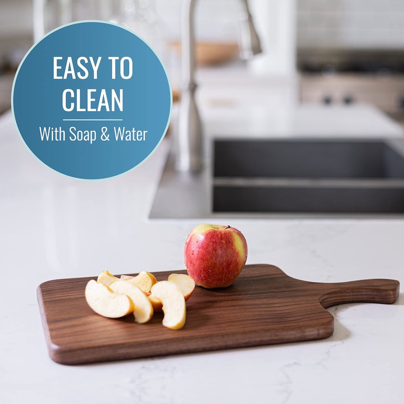 Brazos Home Dark Walnut Wood Cutting Board for Kitchen, 2